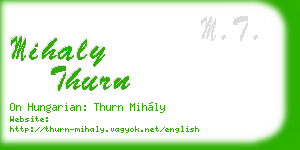 mihaly thurn business card